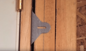 exterior door installtion, bracket