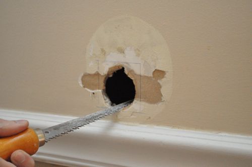 How To Fix A Hole In The Wall Ez Hang Door - How To Fill A Big Hole In The Wall